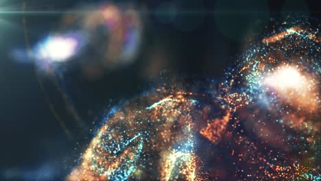 explosión de partículas abstractas