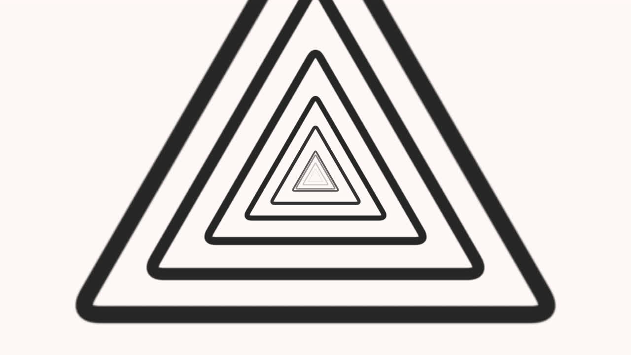 introducción de movimiento vértigo geométrico triángulos negros fondo simple abstracto