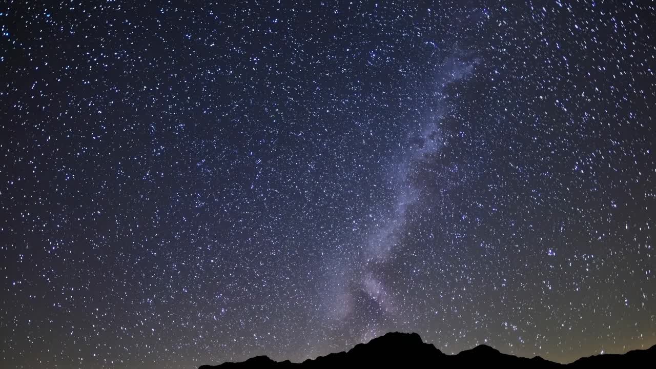 A mesmerizing night sky time-lapse video with a wide-angle view, capturing countless stars