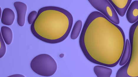 fondo abstracto con muchas formas diferentes que dividen y recogen sin fin en un telón de fondo colorido, bucle sin costuras. animación de stock. proceso de creación de células.