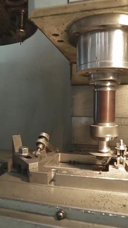 detail of cnc punching machine