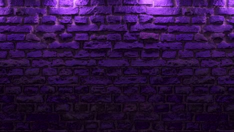 purple illuminated brick wall background