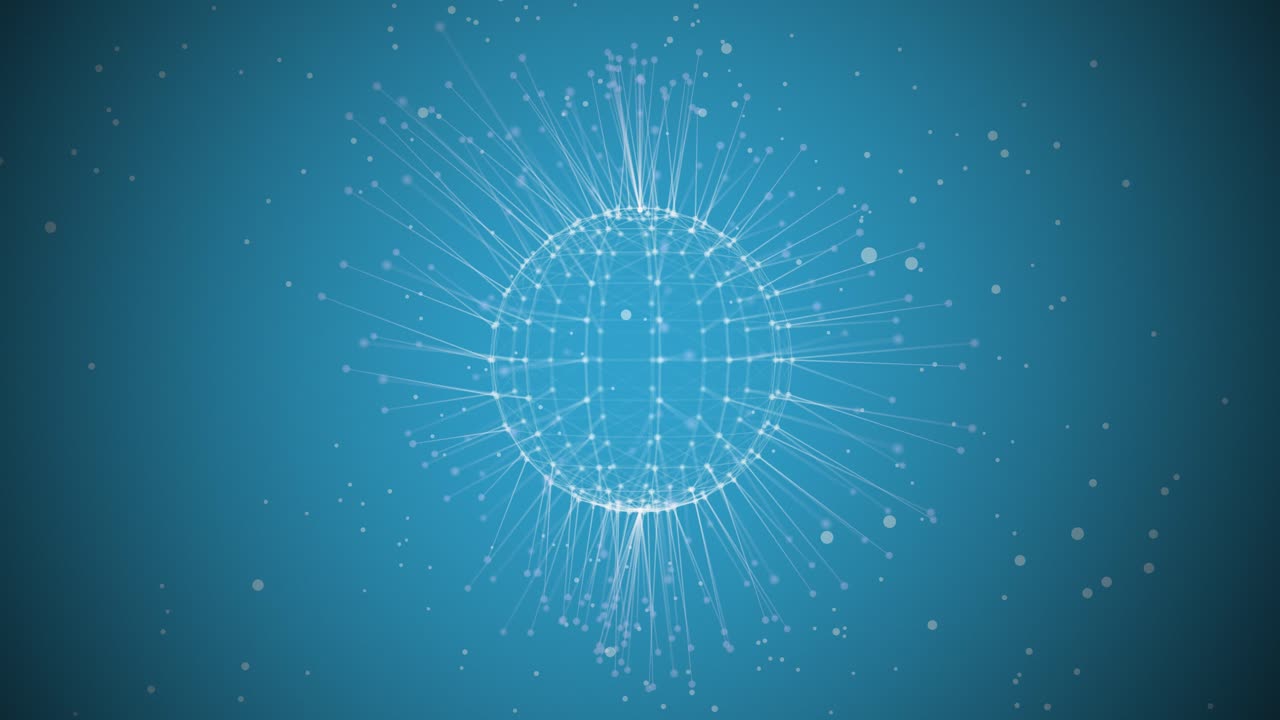 red de esferas abstractas