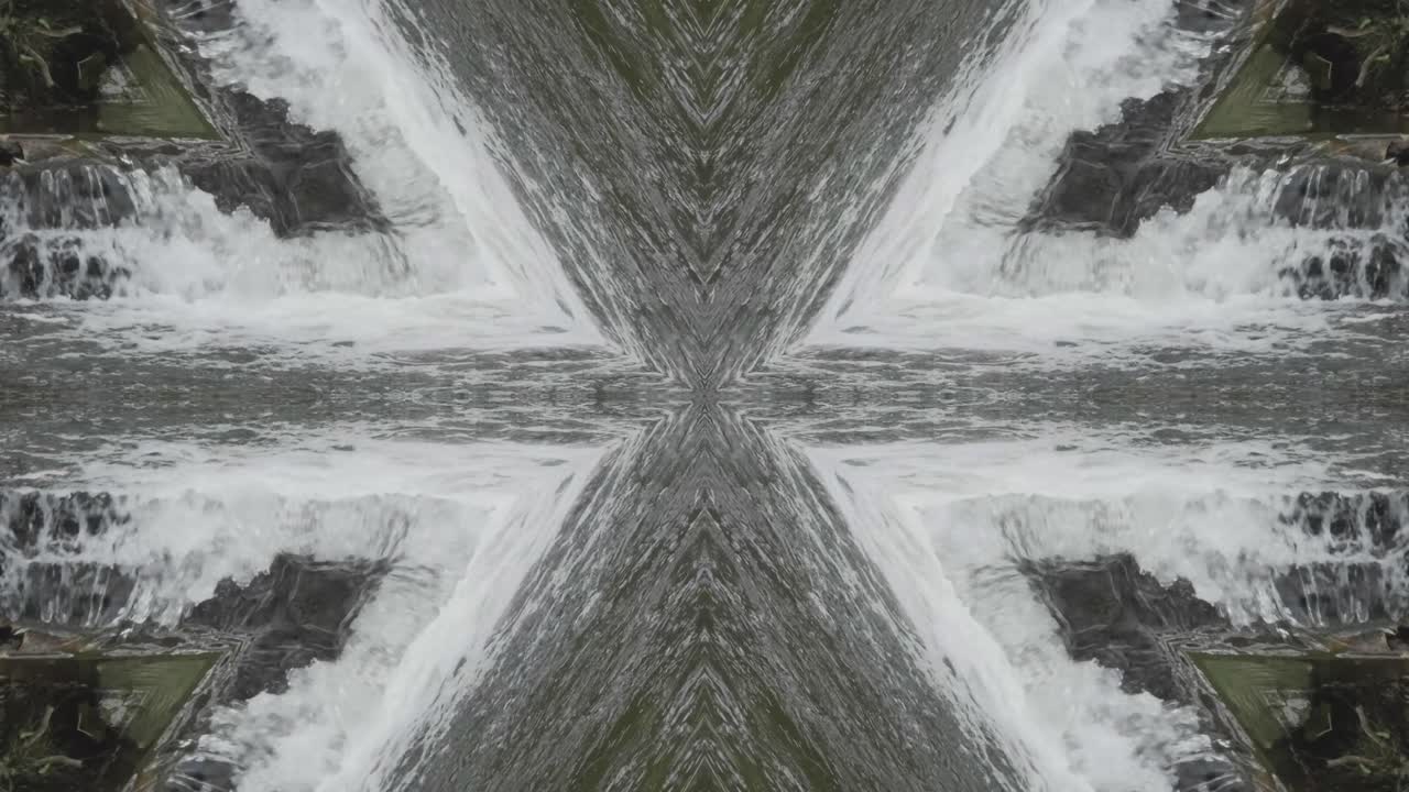 caleidoscopio de tomas de la naturaleza, wissahickon creek