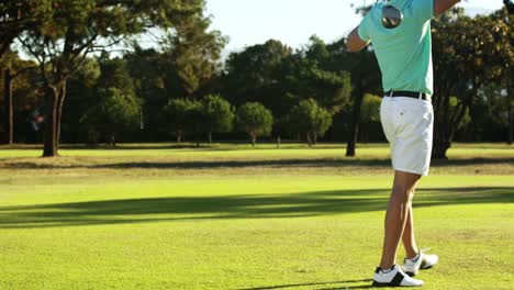 golfer playing golf