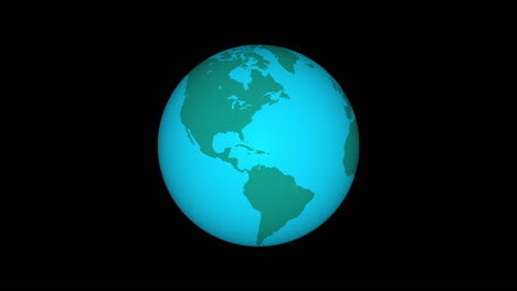 rotating globe, seamless loop, slow version