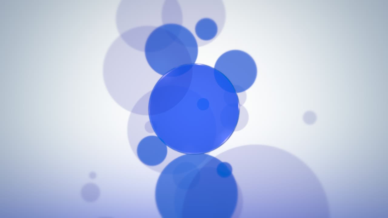 Gradient blå cirkler mønster