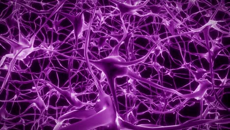 neurons brain mind axon thought neural network hologram cell health science 4k