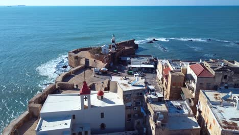 city akko, israel, aerial view