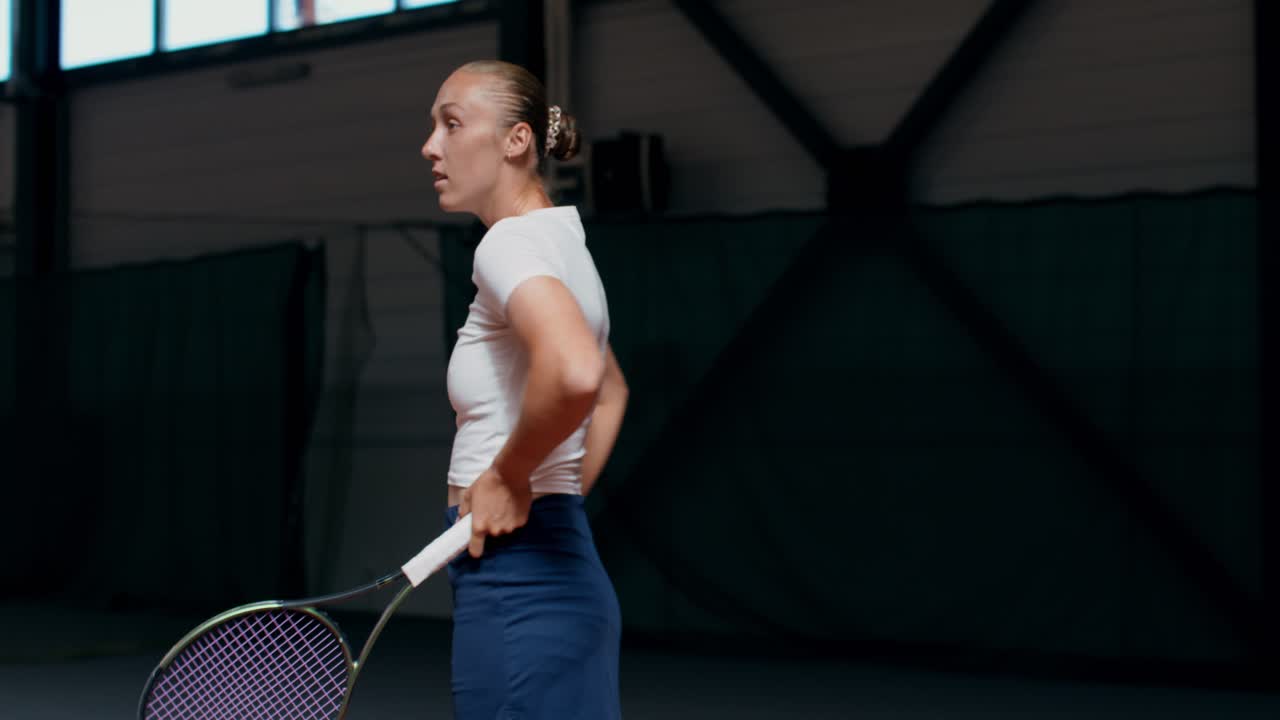 Tennis Player in Action