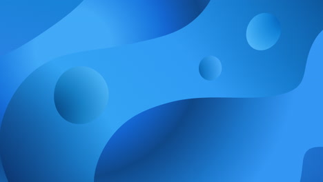 smooth seamless loop animation of abstract curvy and bending blue shapes