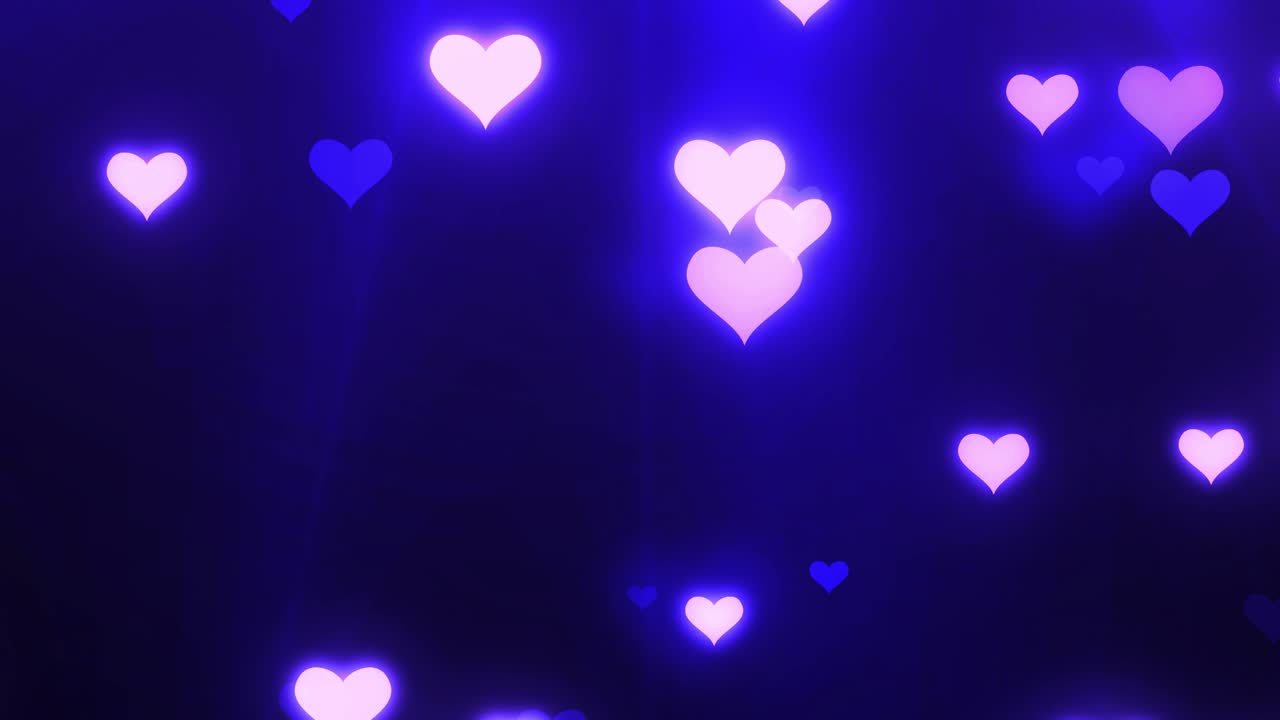 corazones animados cayendo, día de san valentín