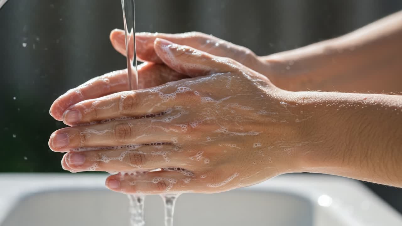 Demonstrating Effective Handwashing Technique with Soap and Water: Essential Steps for Hygiene and Health in Everyday Situations