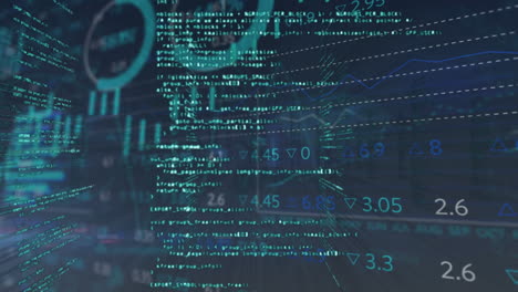 animation of statistics and data processing