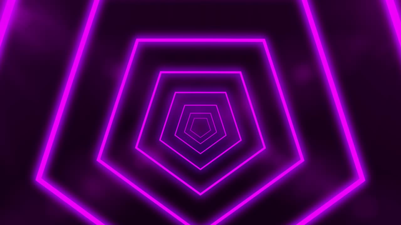 Abstrakti tausta, jossa animaatio lennosta abstraktissa futuristisessa tunnelissa neonpurppuravalolla. Saumaton silmukka-animaatio.