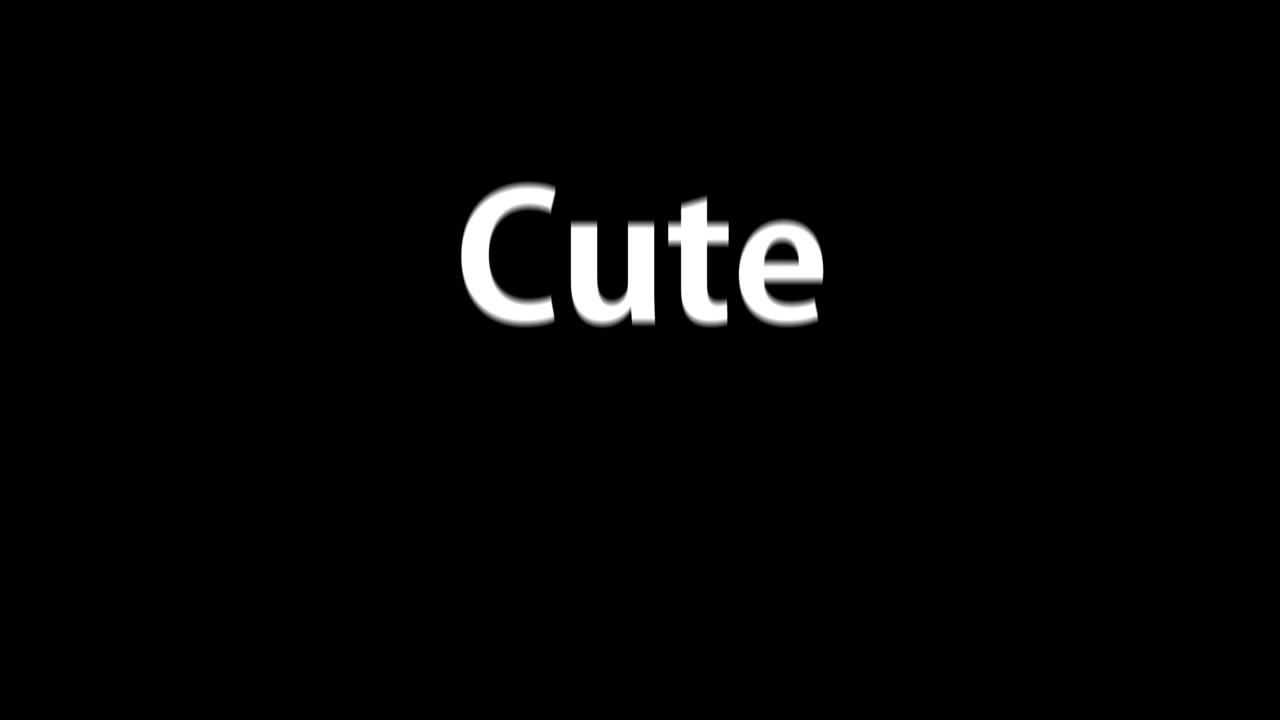 Cute text animation message motion graphics