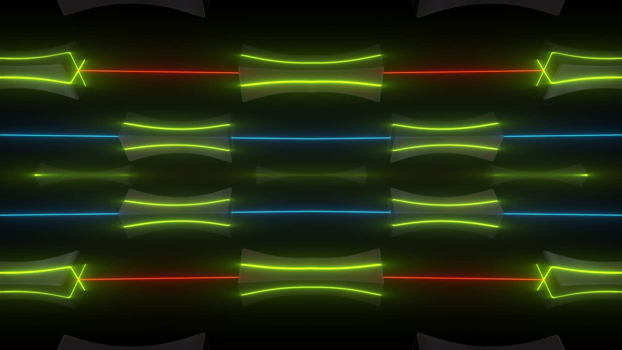 patrón geométrico de neón