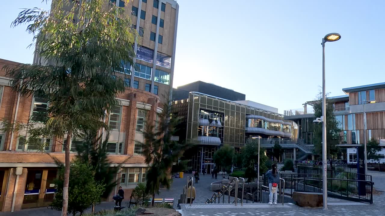 대학 캠퍼스를 산책하는 것