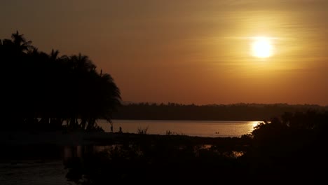 twilight view of tropical waters