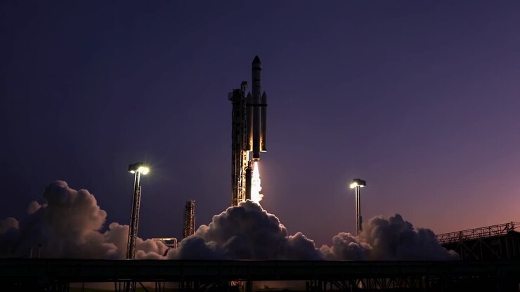 Rocket Launch at Night