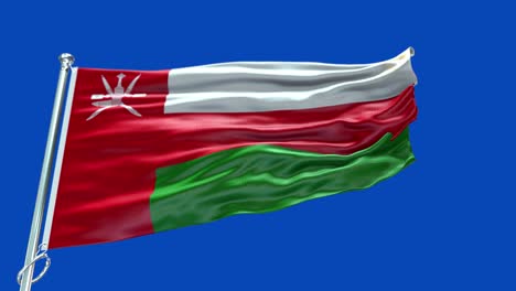 4k highly detailed flag of oman - oman flag high detail - national flag oman wave pattern loopable elements