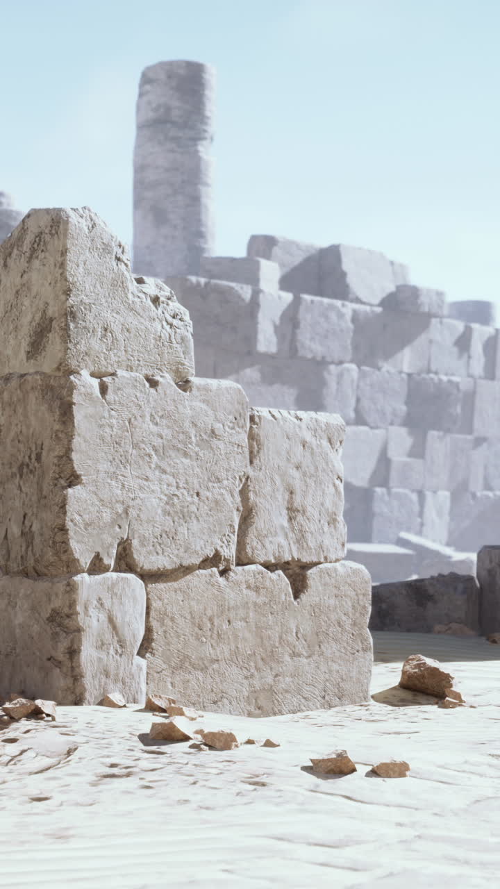 Antiche rovine nel deserto