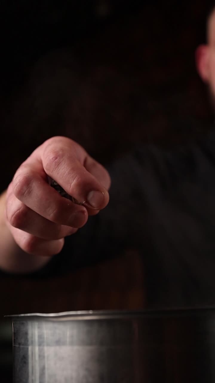 cozinheiro temperamento de alimentos