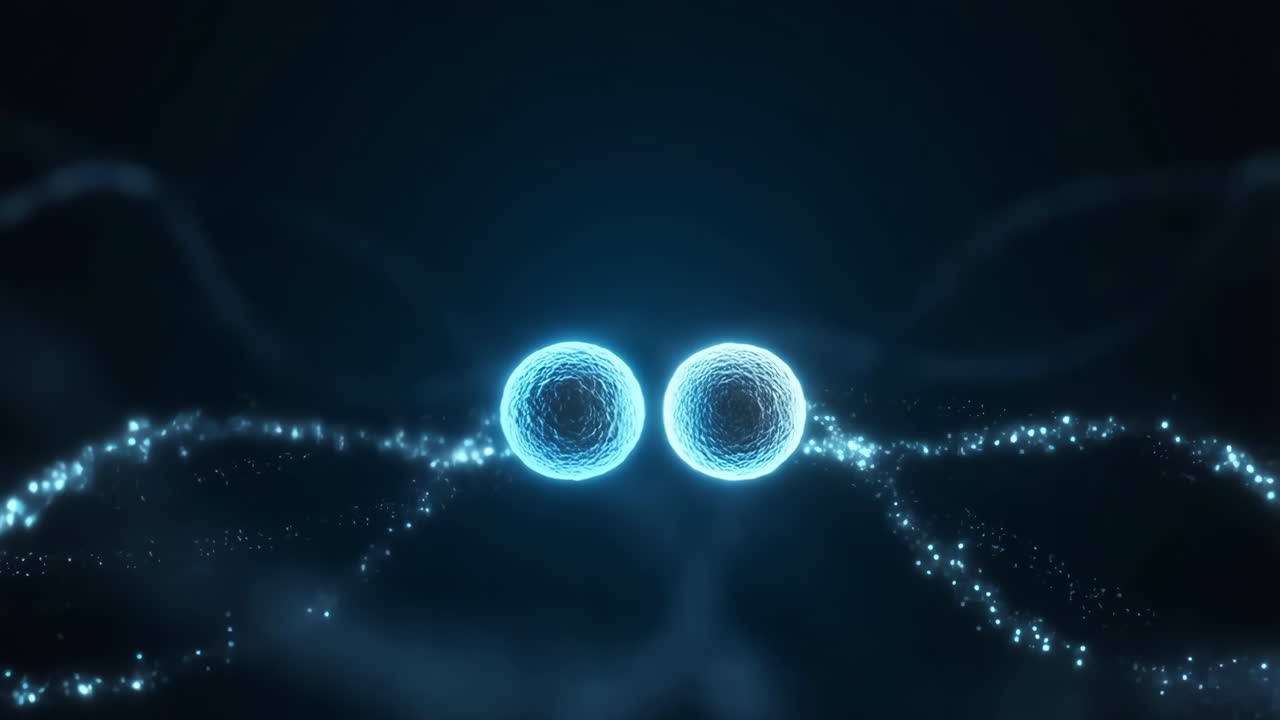 Abstract Interconnected Biological or Digital Structures