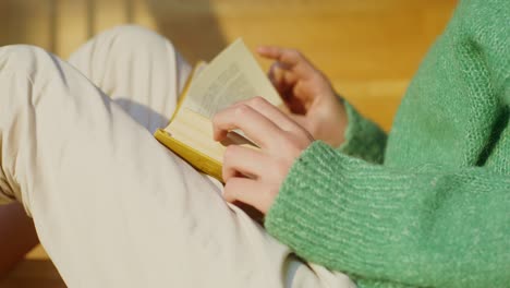 person reading a book