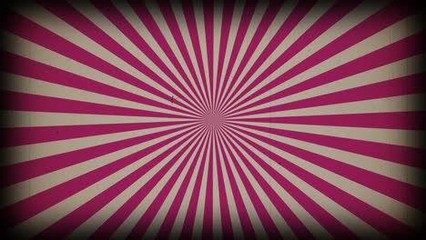 sunburst vintage rays background. rotating retro sun ray animation background. animated shining sunrise with old vintage film strip effect.