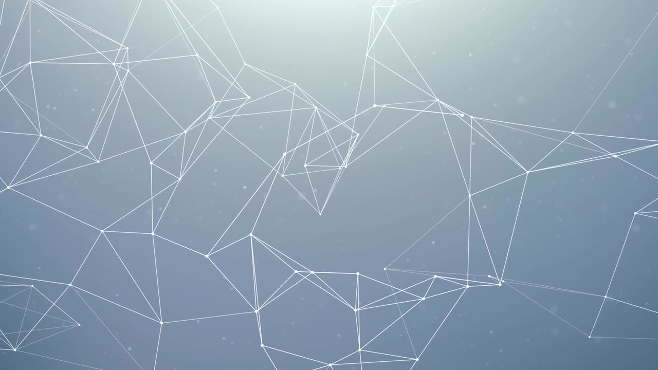 Abstract Plexus Network luxury and titles network of connected lines and dots particles. Network Connections Soft Clean Corporate Business Presentation Seamless Loop Background.