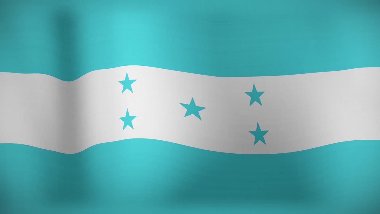 Animación de bandera ondeando de Honduras