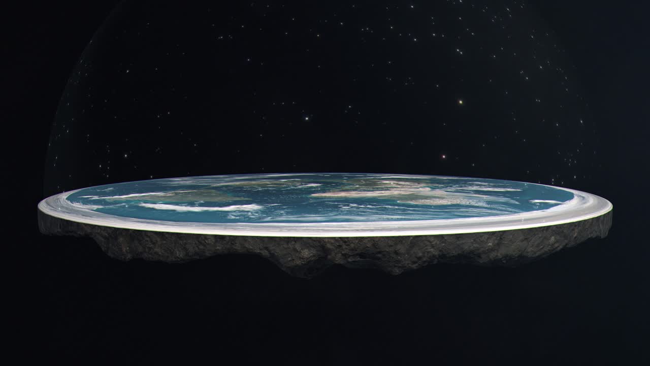 Flat Earth Conspiracy Theory Model Showing the Dome of the Firmament