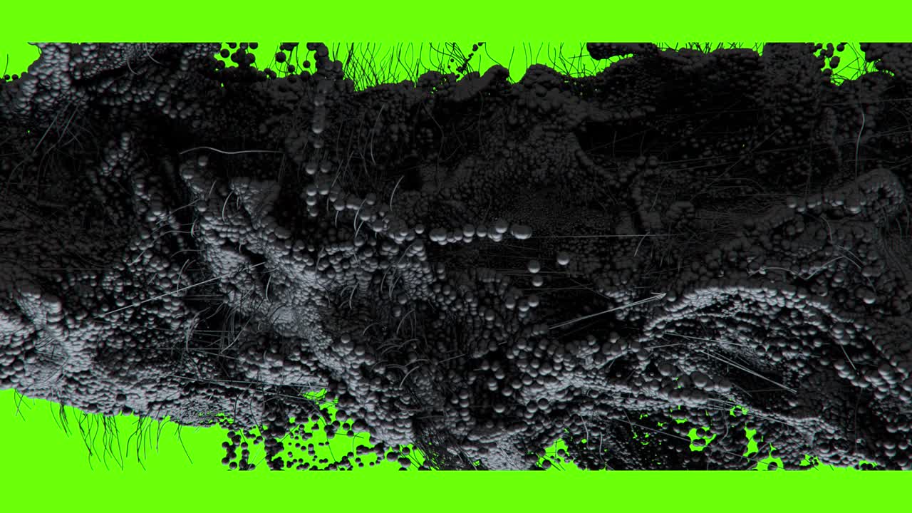 -3d 추상 애니메이션 -블랙 스페어 -1920 x 1080