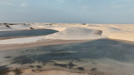 lencois maranhenses desert with sandy dunes and small pools of water