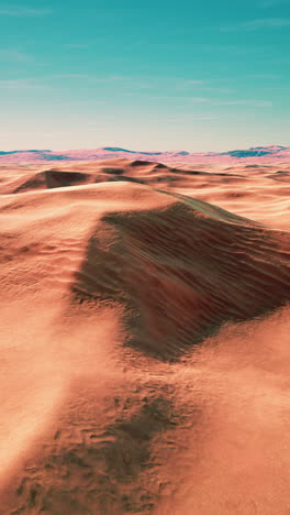 stunning desert landscape with sand dunes and blue sky