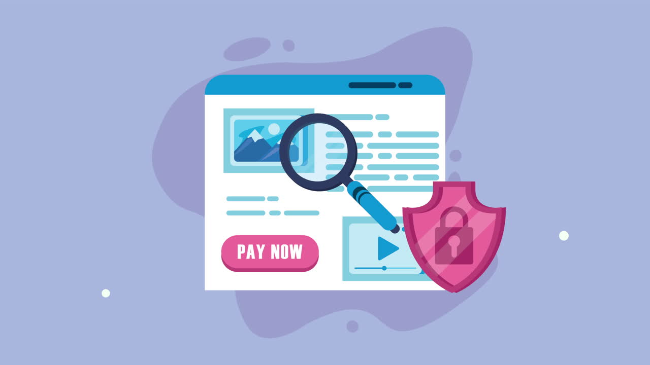 pago móvil con plantilla de página web