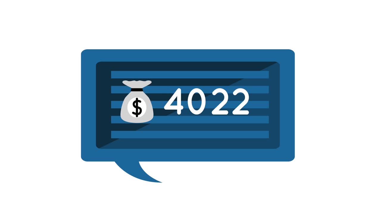 bolsa de efectivo aumentando en la cantidad de 4k