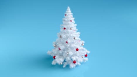 merry christmas rotating white christmas tree