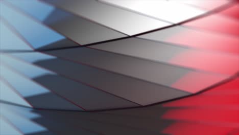 abstract geometric background with red, blue, and white lines