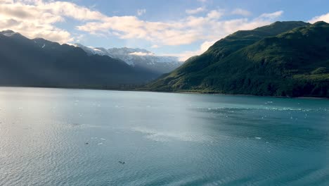 the inside passage in alaska with water and mountains