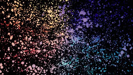 abstract colorful paint splatters