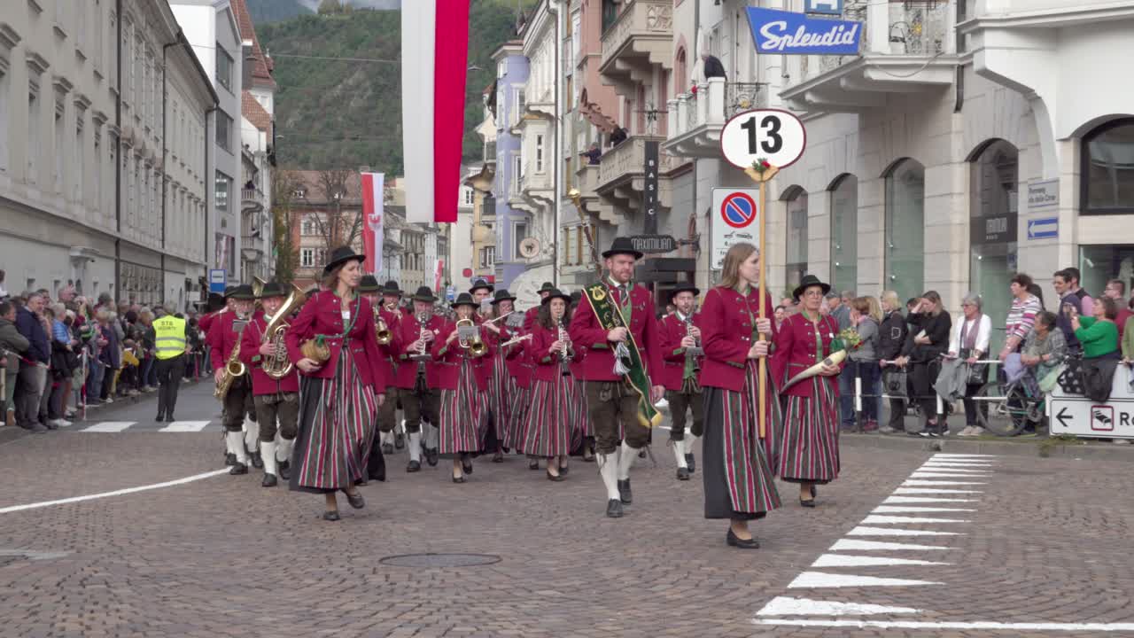 Kirchham Music Association at the annual grape festival, Meran - Merano, South Tyrol, Italy (part 1 of 2)