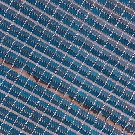 photovoltaic panels on solar power station