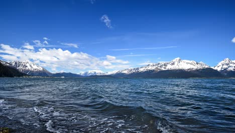 video of mountain range and fjord