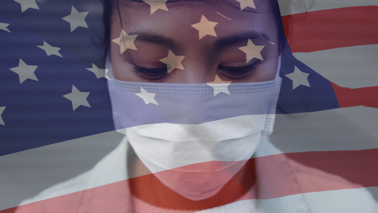 animación de la bandera ondeando sobre