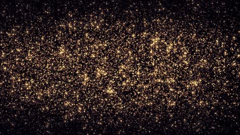 goldene glitzersterne und -partikel