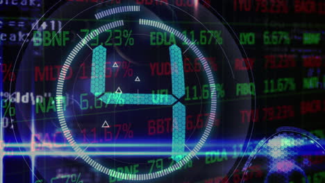 animation of data processing over dark background