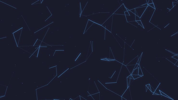Abstract geometrical plexus sphere on black background with lines and dots - 4K stock video