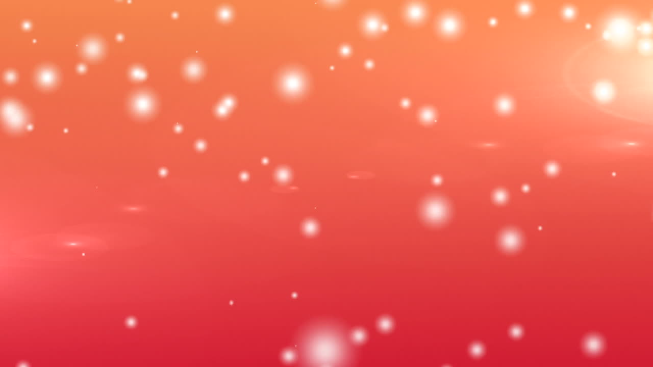 녹색 배경에 떨어지는 흐릿한 눈송이